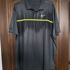 Nike Black Polo with Lime Stripe
Under Armor Navy Polo with Purple Stripes